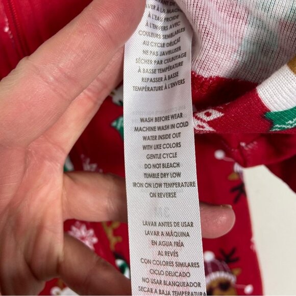 NEW Nordstrom One Piece Christmas Sleep Set Matching Hat Size 3M Baby Petite Lem - Picture 12 of 12